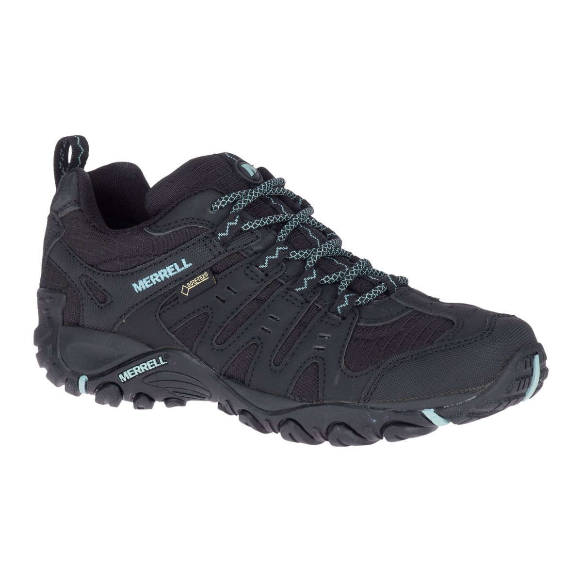 Pantofi Merrell Women's Accentor Sport Gore-Tex Negru - Black/Aquifer - imagine 7